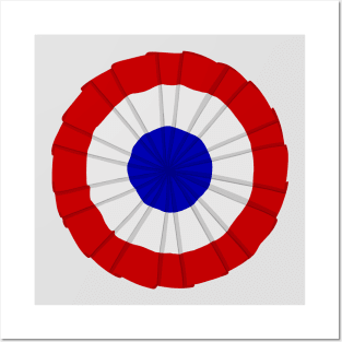 Tricolore cockade / French Flag Pin Posters and Art